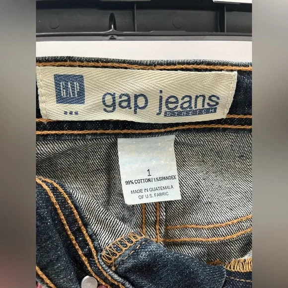 GAP Women's Distressed Blue  Micro Mini Skirt sz 1 - Picture 3 of 5